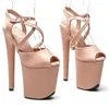 Dance Shoes 20CM/8inches PU Upper Sexy Exotic High Heel Platform Party Sandals Pole Model Shows 068