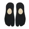 Men's Socks Unisex Two-Toed Low Cut Boat Pure Color Split Toe Simple Comfortable Cotton Flip Flop