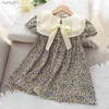 Abiti da ragazza Summer Kids Girls Dress Kids Clex Abbigliamento Bowtwork BAMBINA Princess Dress New Flower Girl Dresses 2-6 anni abbigliamento YQ240327