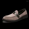Geklede schoenen Vintage Britse feestformele loafers Ademend rijden Werkplek Gelegenheid Oxford leer
