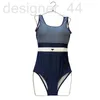 Costume da bagno estivo da donna firmato Costume da bagno estivo un piebikini in metallo casual comodo slim fit 8KI5