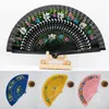 Decorative Figurines Opens And Closes Classical Dance Openwork Folding Fans Spanish Double-Sided Painted Wood Fan Hand-Painted Wooden