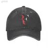 Ball Caps Roger Federer Denim Baseball Cap Print Skate Trucker Hat Summer Sun-Proof Unisex-Teens Retro Casual Baseball Caps 24327