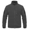2024 Full Zippper Warm Fleece Tactical Jackets Men's Winter Thermal Turtleneck Jacket Outdoor Work Coats Pockets Safari Jacket a9fW#