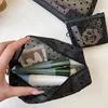 Opbergzakken Mesh Cosmetische Make-up Case Houder Leuke Transparante Rits Zwart Helder Hart Gedrukt Potlood Penetui Handig mee te nemen