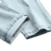 Jeans Denim Pantaloni da uomo Casual Semplice Classico Quotidiano Vecchio Plus Size Pantaloni azzurri f4ds #