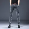 2024 New Grey Jeans Hommes Slim Élastique Coréen Fi Vintage Casual Skinny Pieds Mâle Vêtements Denim Pantalon 27-36 d7SL #