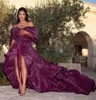 Kylie Jenner Celebrity-jurk Kim Kardashian Purple V-Neck Ball Jurk Celebrity Dess Women Doek Korte Mouw Dames Kleed Kylie Jenner Kendal Jenner Avond Jurk