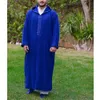 Herbst Muslimischen männer Casual Jubba Thobe Abaya Tenue Musulmane Pour Homme Robe Islamischen Robe Pakistanischen Arabischen Casual Robe 33KH #