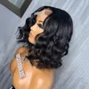 Perruque Lace Frontal Wig Body Wave brésilienne naturelle, cheveux humains, Transparent HD, 13x4, pre-plucked, 4x4, avec Closure, pour femmes