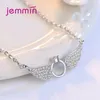Chains Wholesale Lovely Style Latest Fashion Design Genuine 925 Sterling Silver Pendant Necklace For Women With Sparkling Crystal
