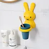 Holders Toothbrush Cup Holder Cartoon Style Space Saving Multiple Functions Not Easy To Peel Off And Waterproof Socket Cute