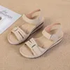 Sandalen Dames met plateauzolen en dikke zolen 2024 Grote maten One-line Sandalias De Mujer