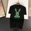 2023 Summer Luxury Brand Funny Rabbit 100%Cott Men's T-shirt For Men Short Sleeve Printed T Shirt Top Tshirt Clothing p4jH#