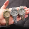 Hip Hop Iced Out Diamond Horloge Mannen Vrouwen Arabisch Nummer Volledige Zirkoon Stenen Luxe Horloges Quartz Waterdicht