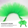 Vêtements pour chiens Robe en maille pour animaux de compagnie Tutu Jupe Fournitures de fête Robes Chiot Ornement Costume St Patrick's Day Vêtements