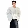 Luzhen primavera 2024 nova moda bolsos com zíper emenda design jaqueta casual masculina de alta qualidade original elegante outerwear lz1034 x9p4 #