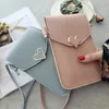 Sacs à bandoulière pour femmes, sac pour téléphone Transparent 2024, porte-monnaie croisé filles mignon Mini cœur Type moraillon pochette Mobile