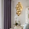 Lampa ścienna światło luksusowe stal ze stali nierdzewnej Kreatywny telewizor tło w tle salon el pokój dekoracja kinkietowa oświetlenie