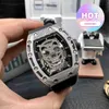 watch Date Business Leisure Mens Fully Automatic Mechanical Watch All Over the Sky Star Diamond Hollowed Out Skeleton Personalized