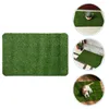 Декоративные цветы Газонные коврики Зеленый коврик для ног Добро пожаловать Коврик Поддельная трава Газон Пластиковый искусственный фасад