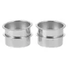 Candle Holders 4 Pcs Metal Cup Mini Treat Boxes Travel Containers Creative Supply Jar