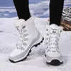 Buty fitness Futro kobiety sportowe buty wspinaczkowe z bawełny trzymajcie ciepłe dziewczyny codziennie wygodny śnieg