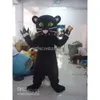 Mascot kostymer halloween jul svart katt maskott tecknad plysch fancy klänning maskot dräkt