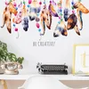 Wall Stickers Creative Color Feather Pvc Home Decor Living Room Bedroom Decoration Mural Wallpaper Self Adhesive Porch Art Decal