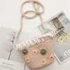 Baby dzieci cudowne torby crossbody torka słomiana torba dla dzieci plażę na jednym ramię