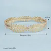 Headpieces Woman's Hair Hoop Circular Band Non-slip Hairband Gold Olive Branch Shape Accessories For Women Hairstyle Making Tool