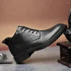 Scarpe casual Stivali da uomo con lacci in vera pelle Moda elegante Lusso classico Calzature da esterno di alta qualità Pelle naturale Zapatos De Hombre