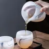 Copos Pires Tinta Jade Porcelana Fair Cup - Harmonia Grande Justiça Engrossado Dispensador de Chá de Vidro Mar Kungfu Conjunto Estilo Chinês