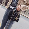 24% OFF Designer bag 2024 Handbags Xiaoxiangfeng Lingge Korean Edition Fashionable Bright Face Trendy Internet Celebrity Womens Crossbody Tote