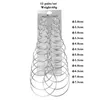 Hoop Huggie 12 par/6 par/1 par enkla punkörhängen set med stora runda smycken lämpliga för kvinnor 24326