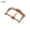 OME103 Watch Buckle Bands Silver Rose Gold Polished Watch Band Strap Pin Buckle 16mm 18mm 20mm Sport Relojes Hombre Watchbands