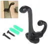 Hooks 1pc Cast Iron Wall Mounted Hangers Simple Design Hat/Clothes/Coats/Bags/towel Kitchen Bathroom Home Decor Furniture