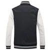 Jaquetas de couro Homens Outono Inverno Bomber Jacket Bordado Casaco Patchwork Baseball Casual Stand Collar Lg Mangas Outwear 41iU #