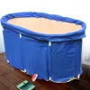 Bathtubs Foldable PVC Bathtub Portable Bath Bucket Indoor Outdoor Bath Tub Ice/ Warm Tub for Adults SPA Bath