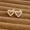 Stud Earrings 2pcs Stainless Steel Star Heart Zircon For Women Small Tragus Cartilage Unisex Earring Piercing Jewelry