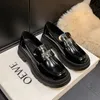 Mulheres mocassins sapatos femininos calçados casuais tênis tamancos oxfords deslizamento em modis estilo britânico preto apartamentos redondo toe dre 240320