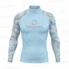 Traje de baño para mujer Verano para hombre Protección UV Rash Guard Buceo Surf Camiseta Natación Camiseta Traje de baño Playa Manga larga Trajes de surf