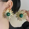 Stud Earrings Draweye Medieval For Women Korean Fashion Dinner Party Jewelry Vintage Elegant Sun-shaped Aretes De Mujer