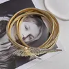 Luxury brand belt metal elastic bird waist chain gold colour stripes animal shape inset decorative women 240327