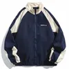 hip Hop Varsity Jacket Men High Street Patchwork Color Block Windbreaker Coats Women Spring Autumn Thin Fi College Jackets 58Eq#