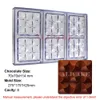 4st Set Chocolate Mold Polycarbonate Auger Bit Candy Bar Shape Bonbons Mold Professional Baking Pastry Confectionery Tools 05 240325