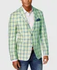 Hommes Blazer Simple Busin Fi Plaid Imprimer Notch Revers Deux Butt Blazer Haut de gamme Marque Formelle Busin Hommes Vêtements j4dd #