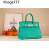 Borsa a mano in vera pelle Designer Bk Borsa in struzzo cucita Home Sud Africa Pelle 6w Verde menta Bk25 Bk30