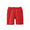 2024 Shorts d'été pour enfants Coton Solide Taille élastique Shorts de plage pour garçons Filles Pantalons de sport Culottes pour tout-petits Tenues pour enfants 9Y 240318