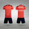 Vuxna Red Men Soccer Jersey Soccer Set Uniform Men Soccer Uniforms Set Anpassade sportuniformer Soccer Jerseys 240313